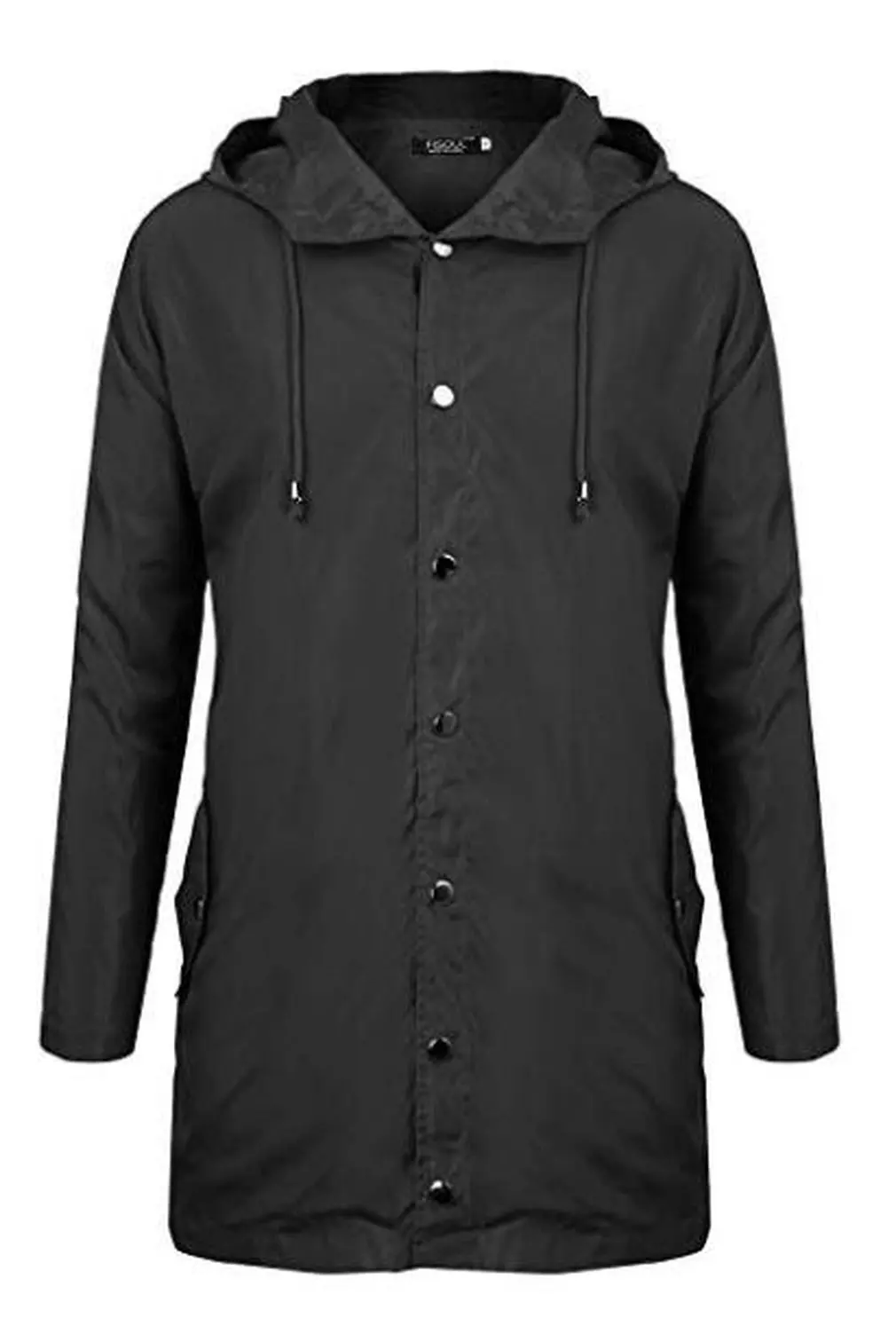 

Outdoor Long Closure Sleeve Adult Long Zipper-up Button Camping Hooded Hiking Waterproof Women Men Coat for Rainy Day