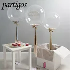 100 шт.лот 101824 дюйма прозрачные воздушные шары из пвх супер прозрачный гелий Bobo Light Globos для дня рождения, свадьбы, вечерние подарки