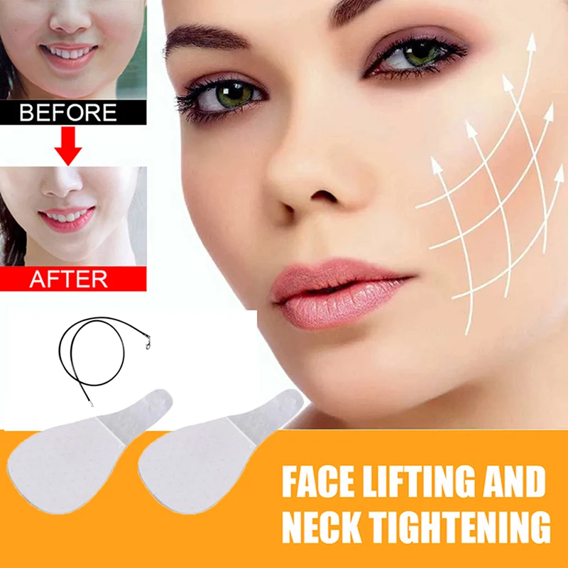 

10 шт. Onzichtbare Dunne Gezicht наклейки для лица Lijn Rimpel Slappe Huid V-Vorm Gezicht клейкая лента Scotch Voor gezicht