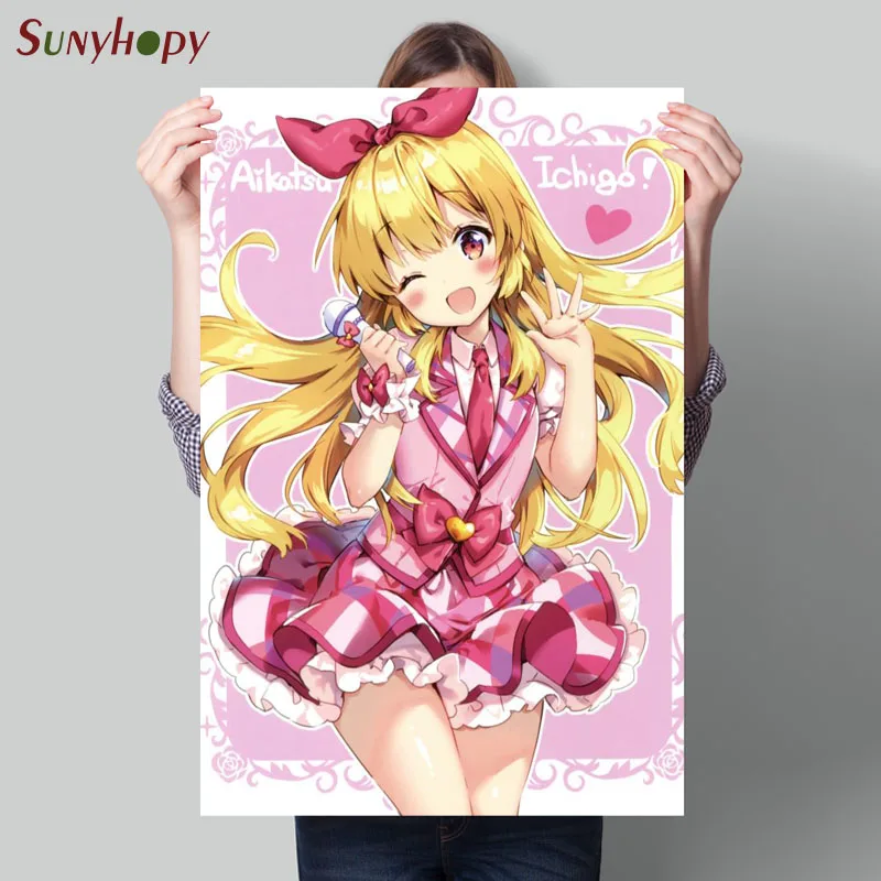 

Плакат на заказ Aikatsu, холст, плакат, искусство, фототкань, настенный плакат, печать 30x45 см 40x60 см