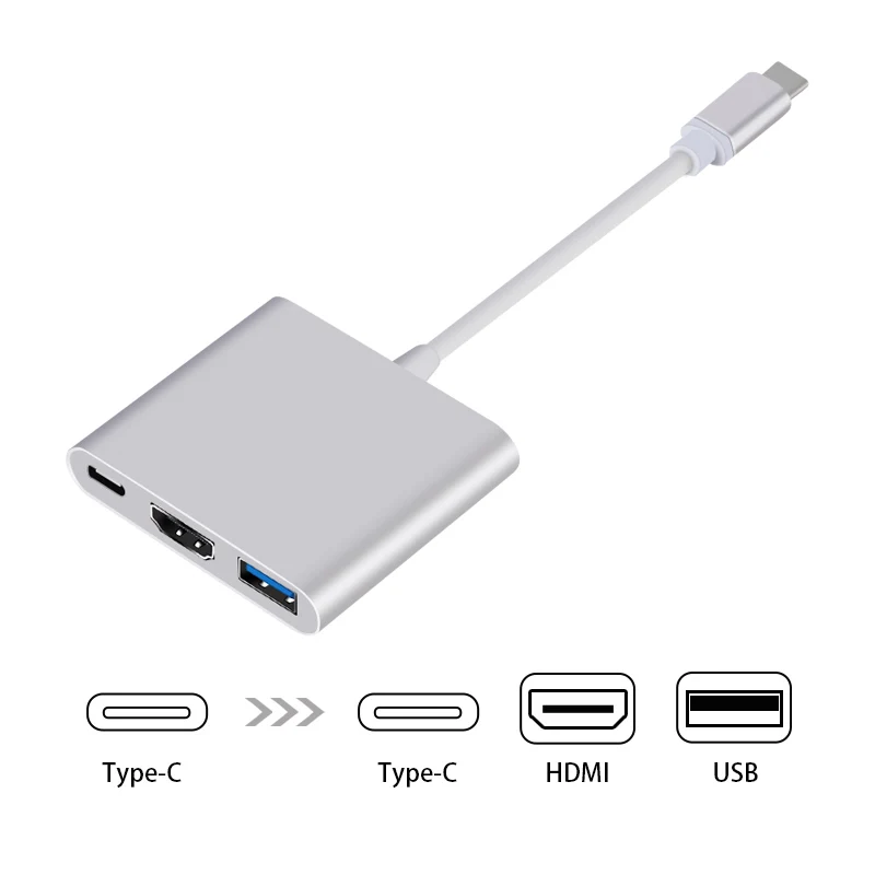 USB Type C к HDMI 3 0 зарядный адаптер конвертер 1 концентратор для MacBook|Кабели HDMI| |