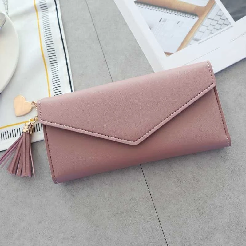 Модные женские кошельки 2019 простые на молнии черный белый серый красный длинный