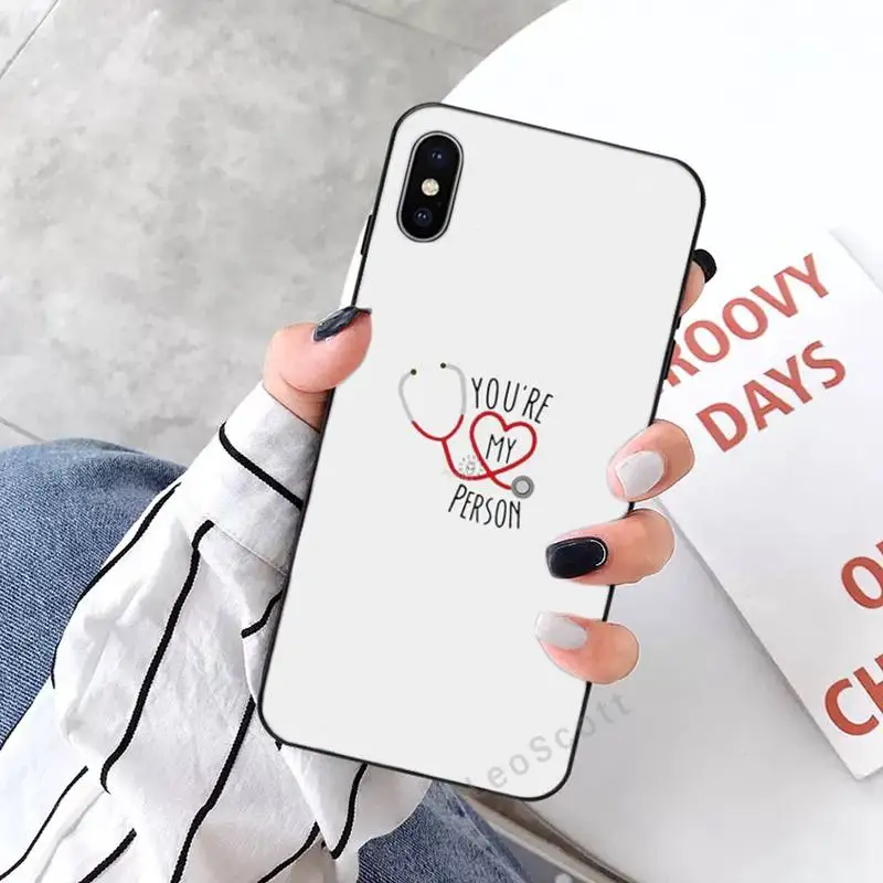 

Greys Anatomy Nurse Doctor Phone Case for iPhone 11 12 mini pro XS MAX 8 7 6 6S Plus X 5S SE 2020 XR