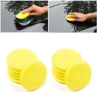 5pcs universal car vehicle auto waxing polish foam glass clean waxing buffing cleaning soft tool pads portable accessories