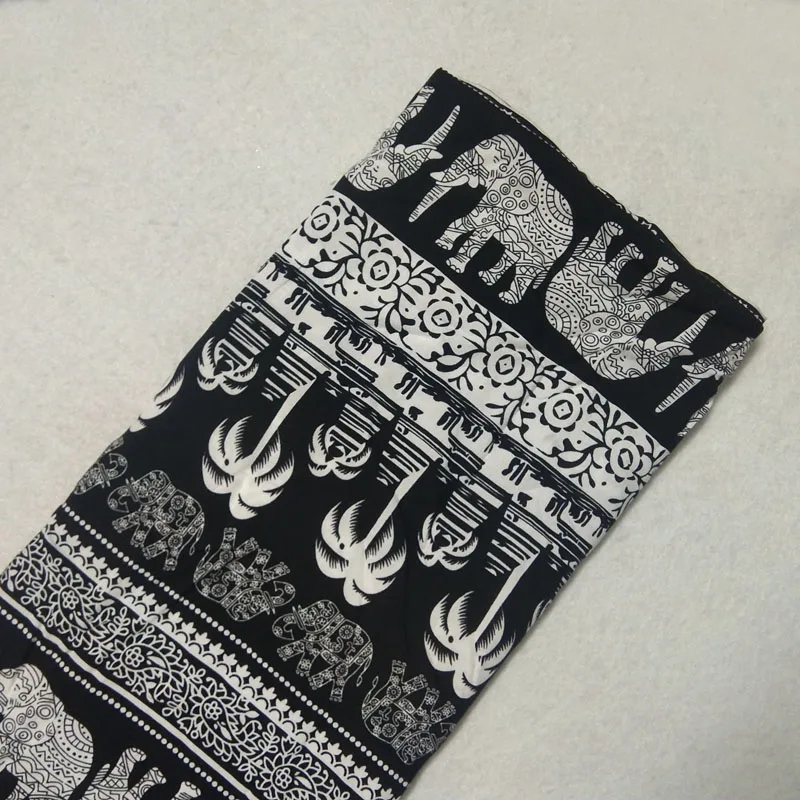 1 метр черный смешанный белый вискоза слон кокосовое дерево искусственная ткань