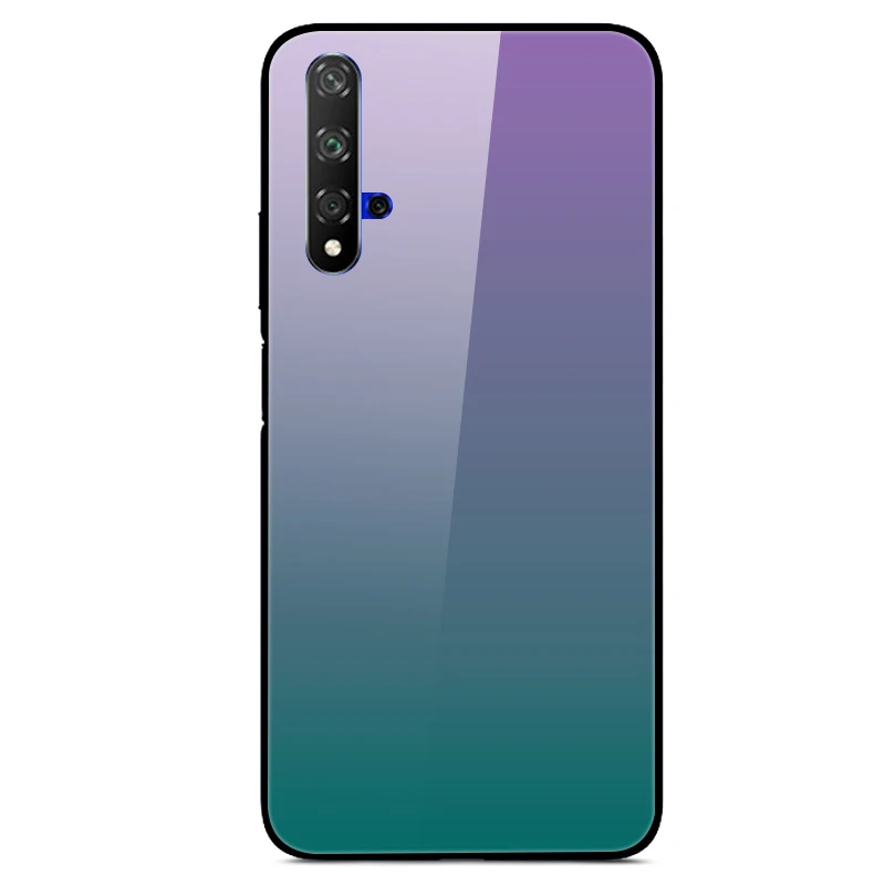 39 Закаленное стекло Чехол для Huawei Honor 20 Case Жесткий ПК Красочный чехол для Huawei Honor 20 Pro 20S Бампер чехол на телефона хонор20 20про - Цвет: 39