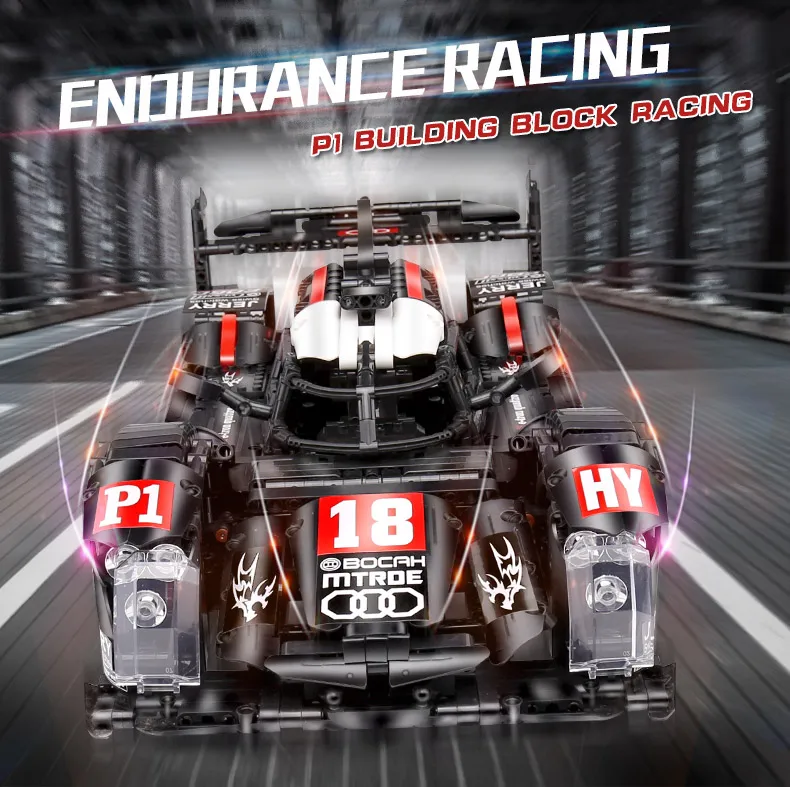 Yeshin Technic машинки черный R18 скоростной двигатель автомобиля набор RC сборки игрушечные модели автомобилей Детские Рождественские подарки строительные блоки кирпичи