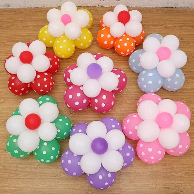 6 шт./лот 12 &quotлатексные шарики в горошек для вечерние украшения на свадьбу день