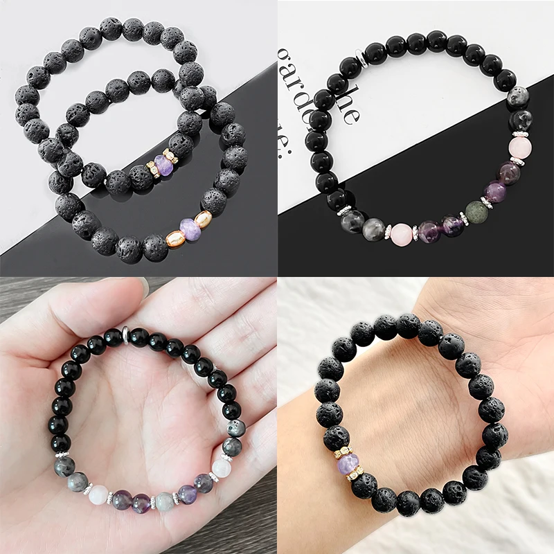 

Classic Charm Bracelet Natural Stone Bracelet for Women Bohemian Couple Bracelets Halloween Jewelry Party Gifts Wholesale