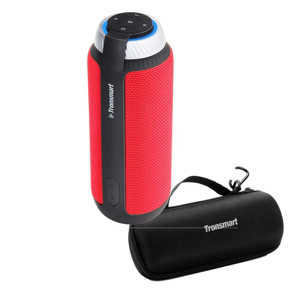 Tronsmart Element T6 портативный Bluetooth динамик 25 Вт DSP 360 стерео звук глубокий бас открытый портативный мини-динамик - Цвет: Red add case
