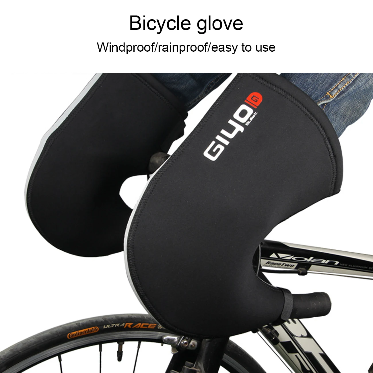 

Mountain road bike bicycle protective gloves windproof and warm riding hand protection cold-proof glove handle warmer
