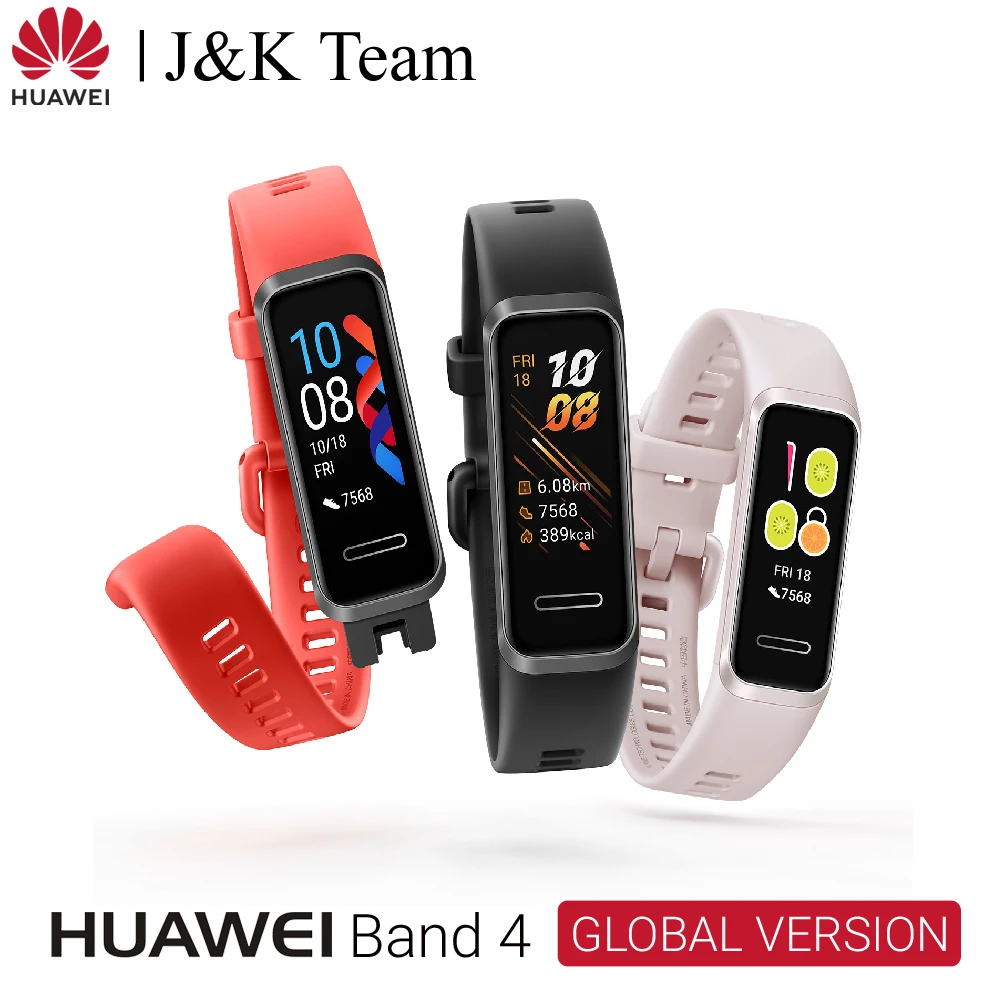 Смарт часы huawei Band 4 с кислородом крови монитором сердечного ритма новые usb