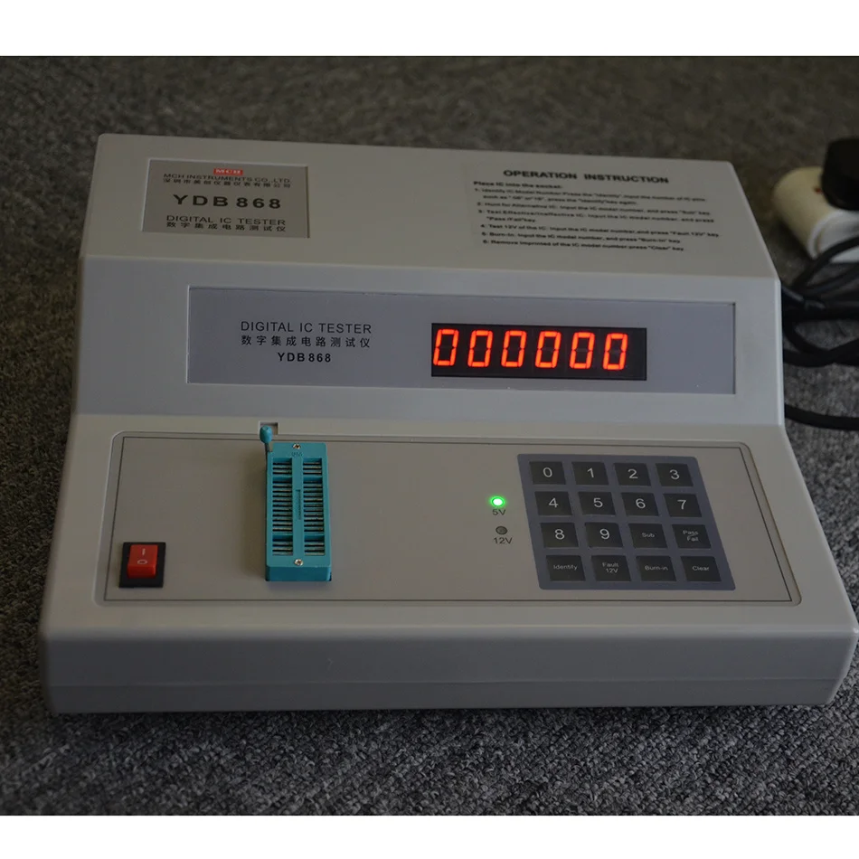 

Upgrade Digital IC Tester Integrated Circuit Off Line Measuring-testing Instrument Desktop IC Chip Component Checking Machine