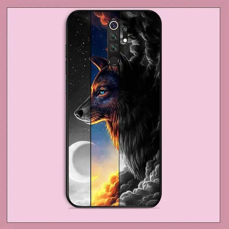 TOPLBPCS angry snow wolf черный чехол для телефона Корпус RedMi note 9 4 5 6 7 5a 8 pro max 4X 5A 8T|Бамперы| |