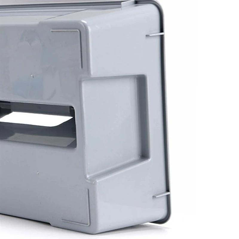 

2 Dividers Tool Storage Box Portable Plastic Hardware Toolbox with Handle for Home Kitchen Living Room