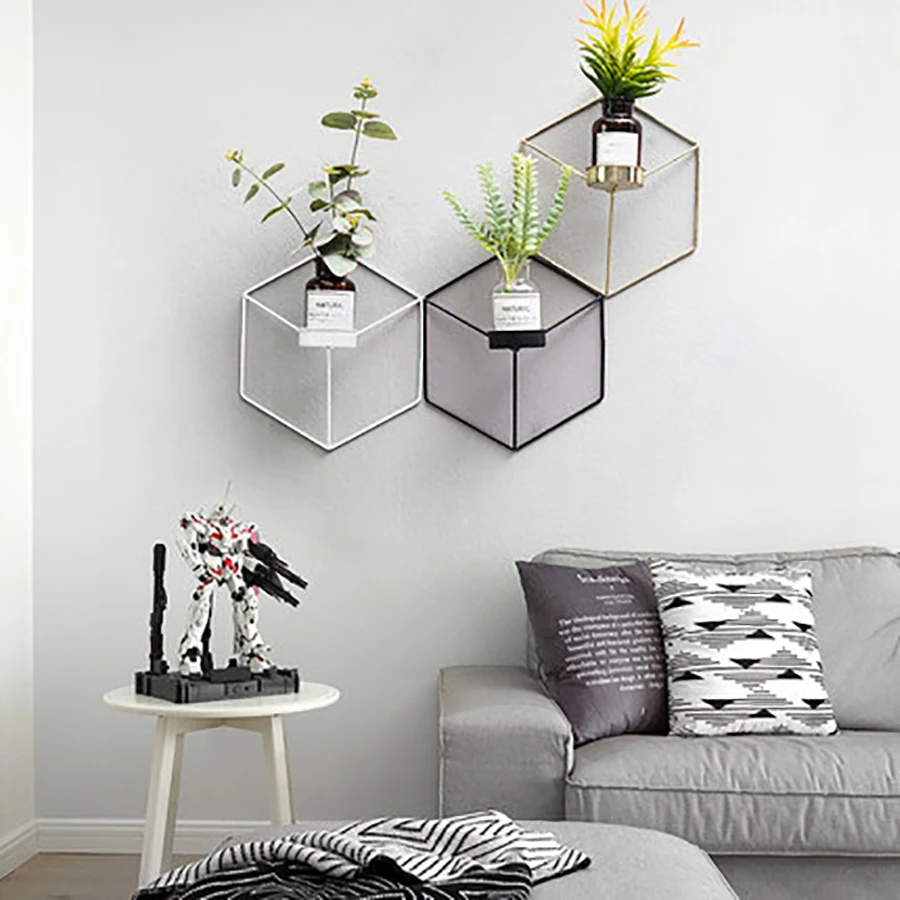 Креативный геометрический подсвечник в скандинавском стиле рождественские