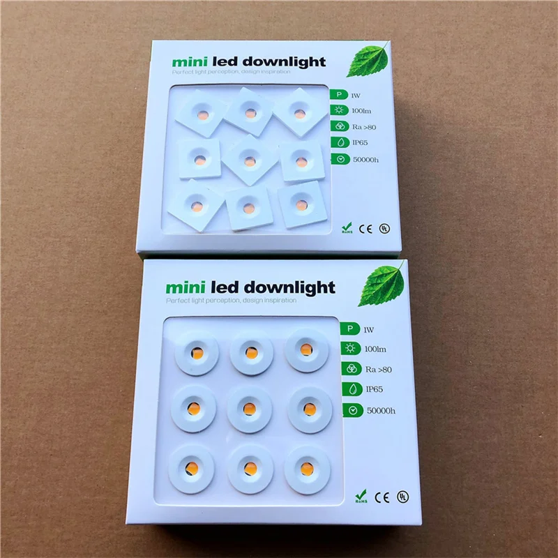 9pcs/lot DC12V 1W LED MINI Downlight Bridgelux Chip Waterproof IP65 Spot Light Cabinet Star | Лампы и освещение