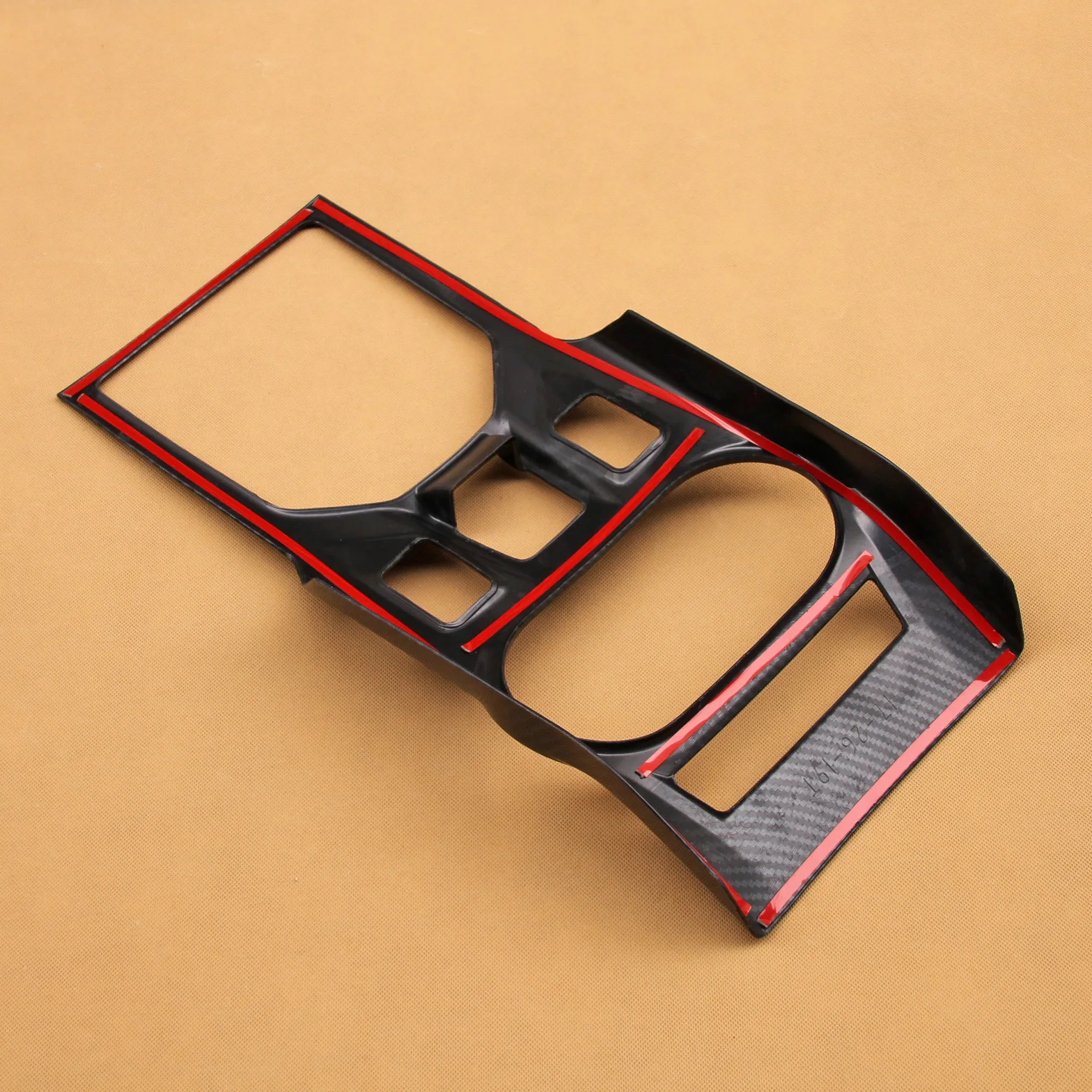 Carbon Fiber Gearshift and Cup Holder Cover for Subaru Impreza Crosstrek XV 2017-2020 image 6