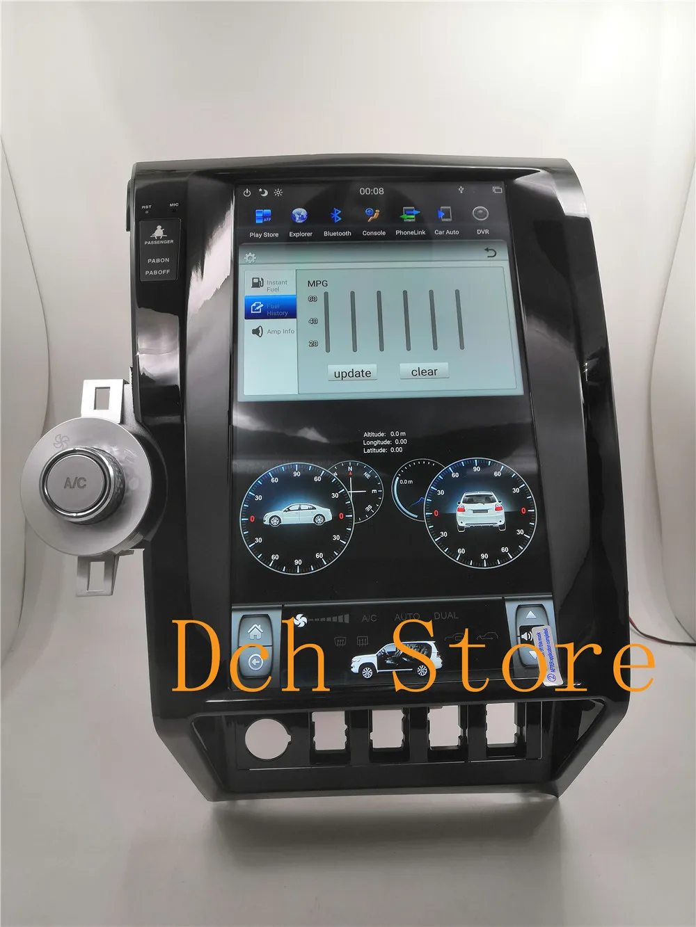 13,6 ''Tesla стиль Android 8,1 HDMI PX6 автомобильный dvd-плеер gps навигация для Toyota tundra Sequoia 2007-2011 головное устройство стерео радио