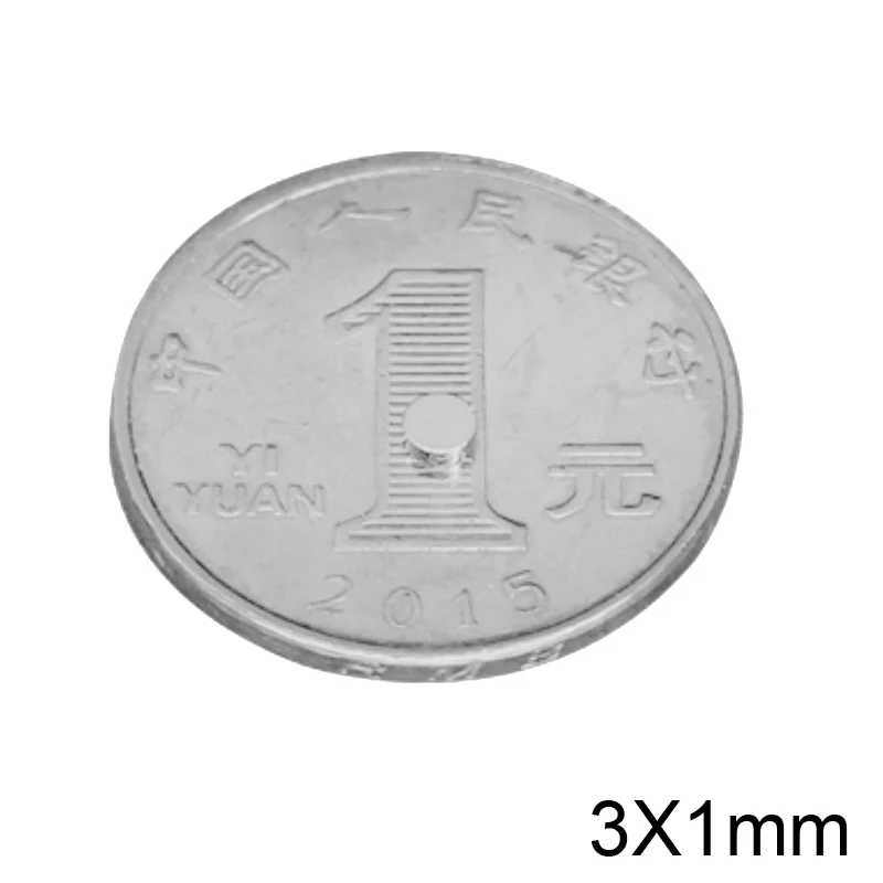 100~5000pcs 3x1 mm sheet Mini Round Magnet 3mm * 1mm Neodymium N35 3x1mm Permanent NdFeB Super Strong Magnets Disc 3*1 | Обустройство