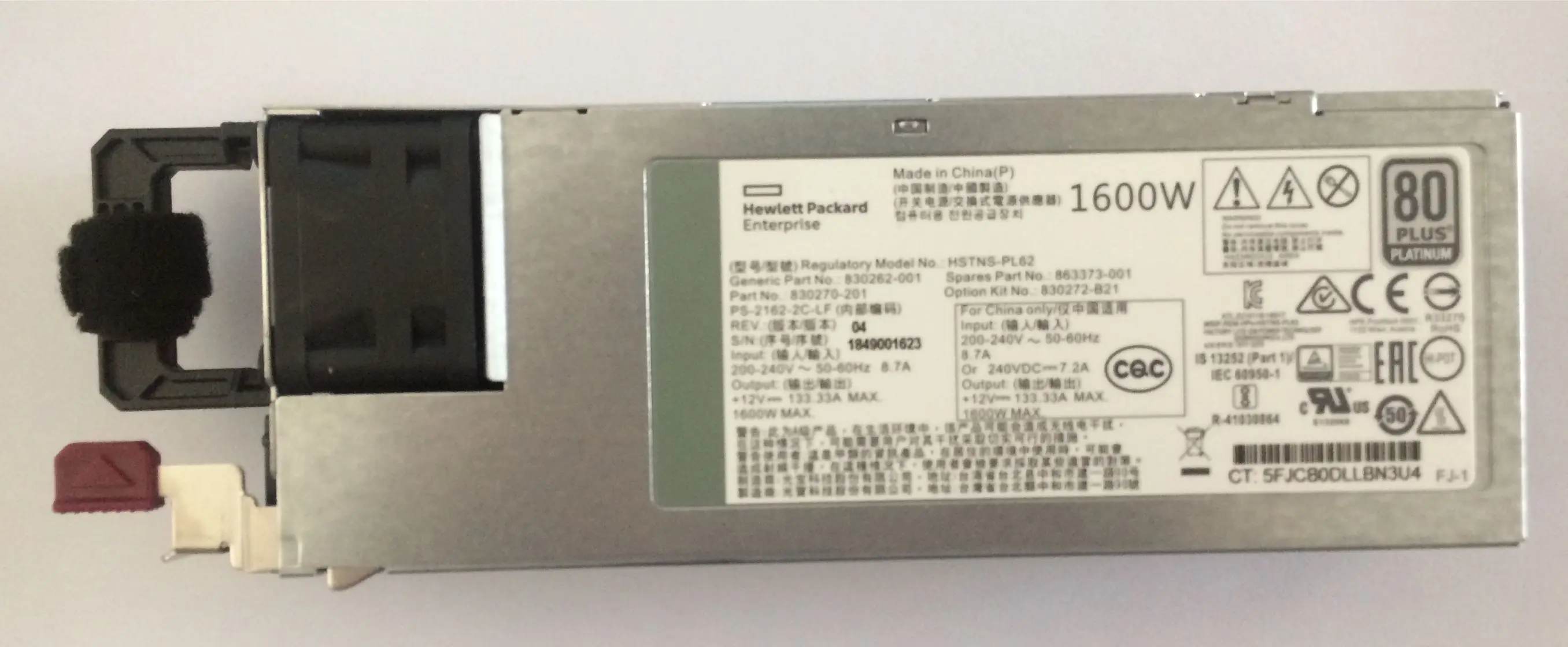 830272-B21 830270-301 830262-001 863373-001 HPE 1600W HSTNS-PL62 источник питания | Компьютеры и офис