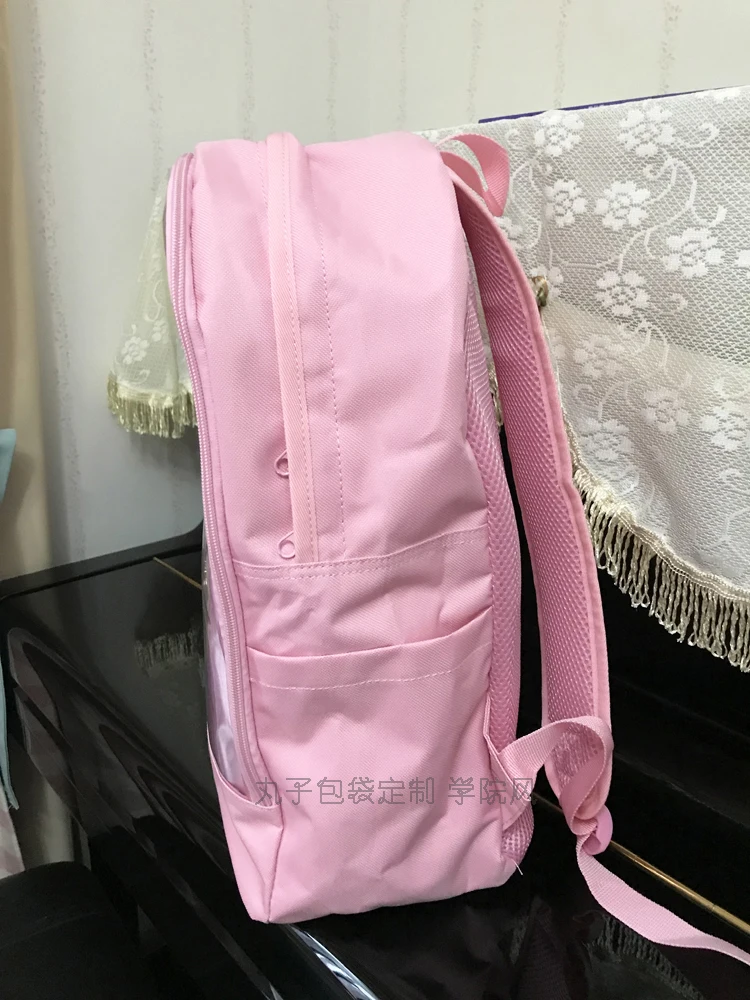 Японский Корейский милый кошачий уши прозрачный рюкзак Ita сумка школьные сумки