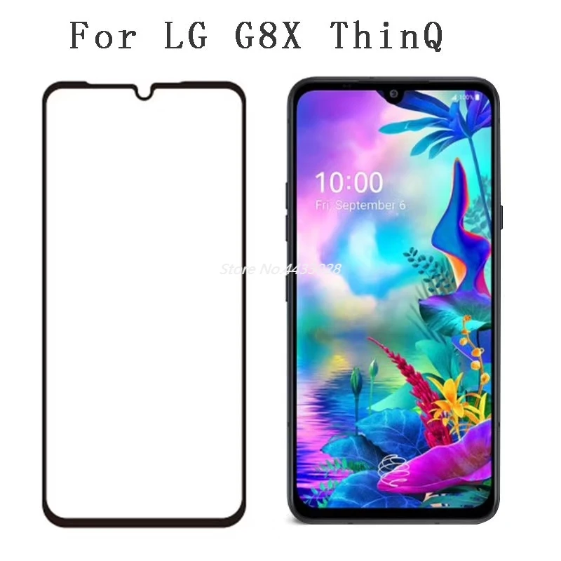 6D закаленное стекло для LG G8 G8S G8X ThinQ полное покрытие черное экрана 9H защитное