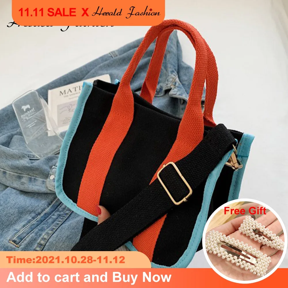 

Модные холщовые женские сумки, дизайнерские полосатые сумки на плечо, женская зимняя маленькая сумка-тоут через плечо, дорожная Лоскутная с...