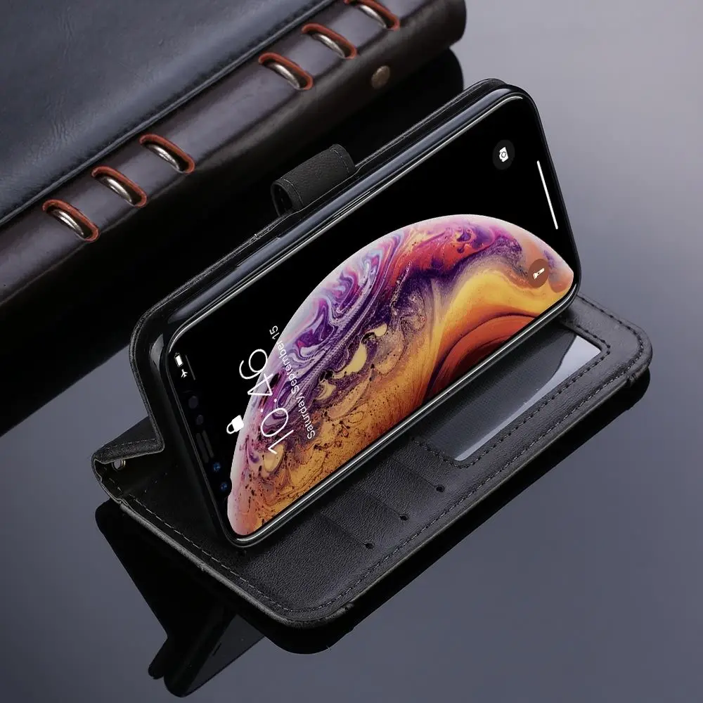 LAPOPNUT Премиум бизнес чехол для IPhone SE 2020 Xr X Xs Max 7 Plus 8 6S 6 5 5S кожаный мягкий