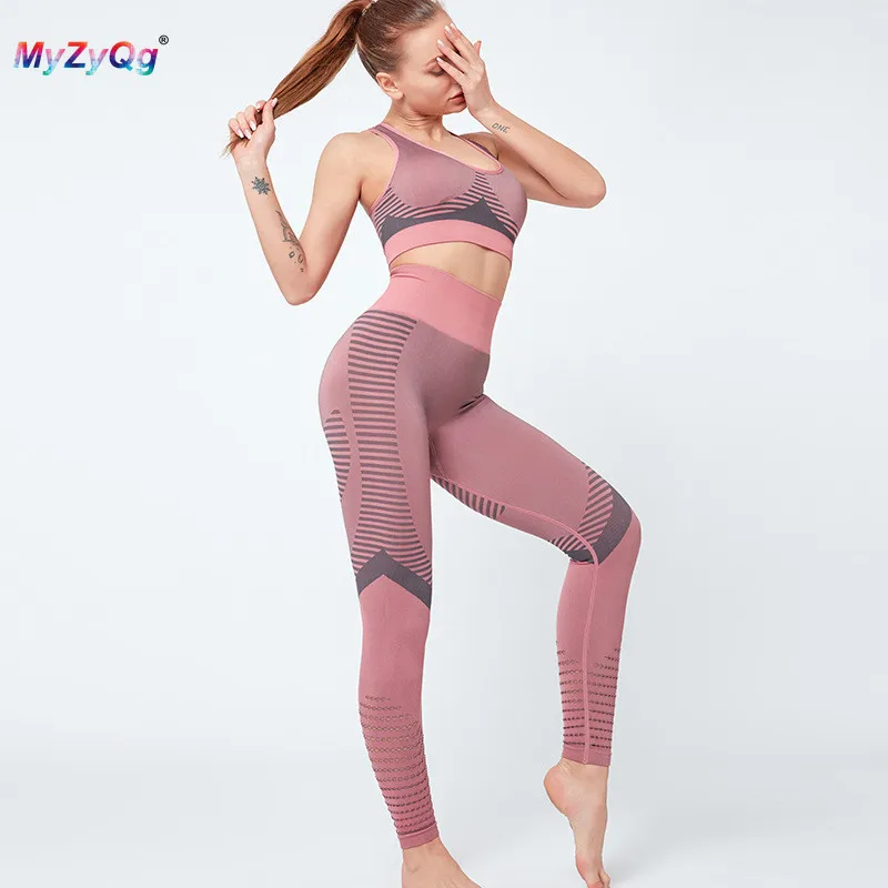 

Women Yoga Sets Quick-drying Stretch Gather Sport High Waist Fitness Suits Clothes Tracksuit Gym Running Sportswear Bra Leggings