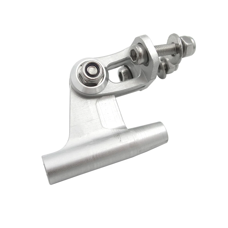 Soporte de eje de 3,18mm, aleaci&oacute;n de aluminio, montaje de ejes traseros de Metal para barcos teledirigidos, piezas DIY, 1 ud.-5