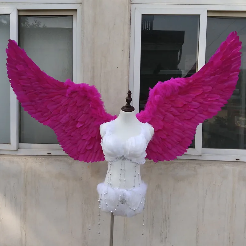 Высококачественные розово-Красные Белые Черные Красные большие крылья ангела