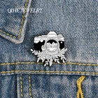 Броши с эмалью, с изображением камеры тушью, QIHE ювелирные изделия