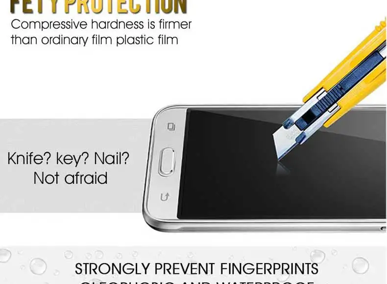 С уровнем твердости 9H закаленное Стекло на для Samsung Galaxy J3 J5 J7 J3 J7 S6 S7 Экран протектор из закаленного стекла фильм экран защитный Стекло чехол