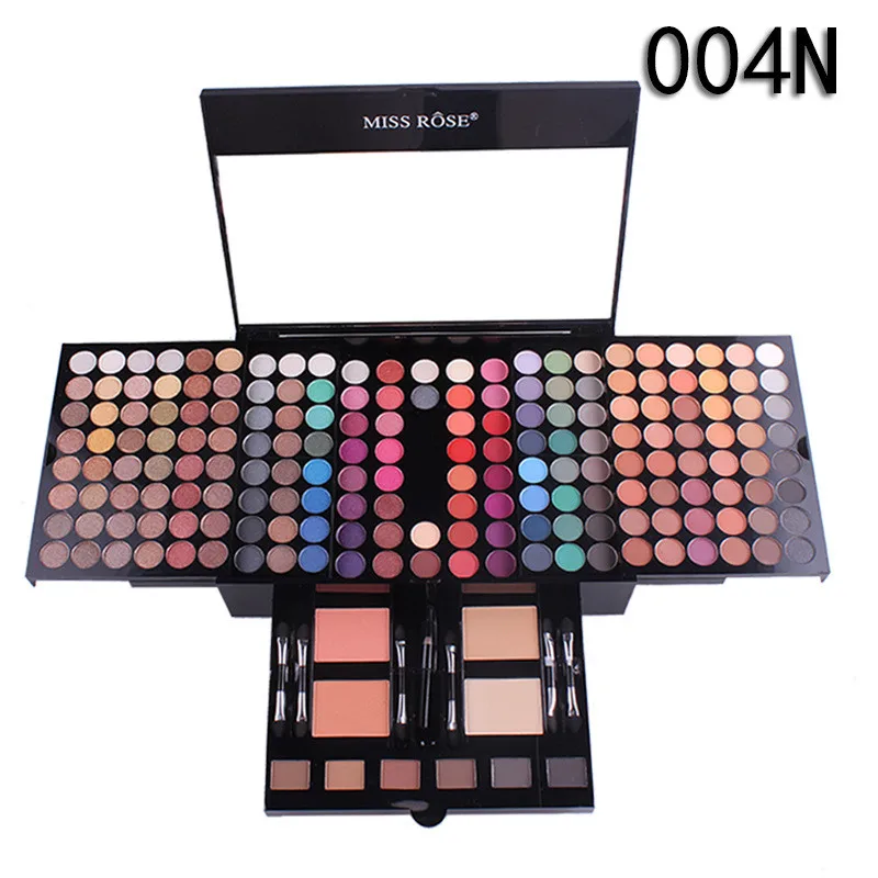 Africa color Miss Rose профессиональный макияж 180 цветов Матовая Мерцающая палитра пудра Румяна Тени для век лоток контурный контейнер для косметики - Цвет: Africa color