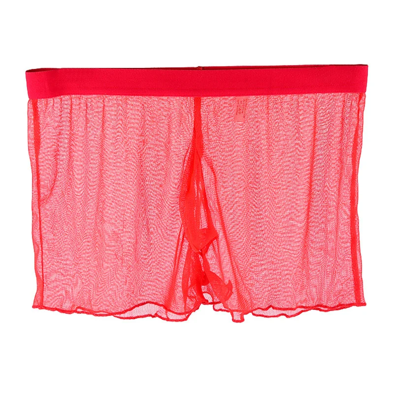 

Летнее шелковое Мужское нижнее белье 2021, женские боксеры, шорты, ультратонкие прозрачные дышащие удобные трусы, трусы