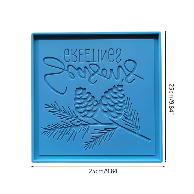 

Creative Epoxy Resin Mold Coaster Plate Silicone Mould DIY Crafts Cup Mat Pad Making Tool