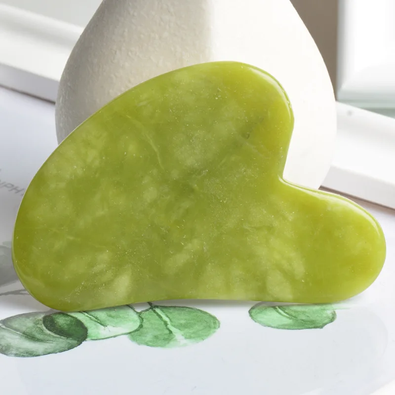 

Facial massager Roller Scraper Gua Sha Body Back Slimming massage Roller For Face Natural Jade Stone Massage Face lifting roller