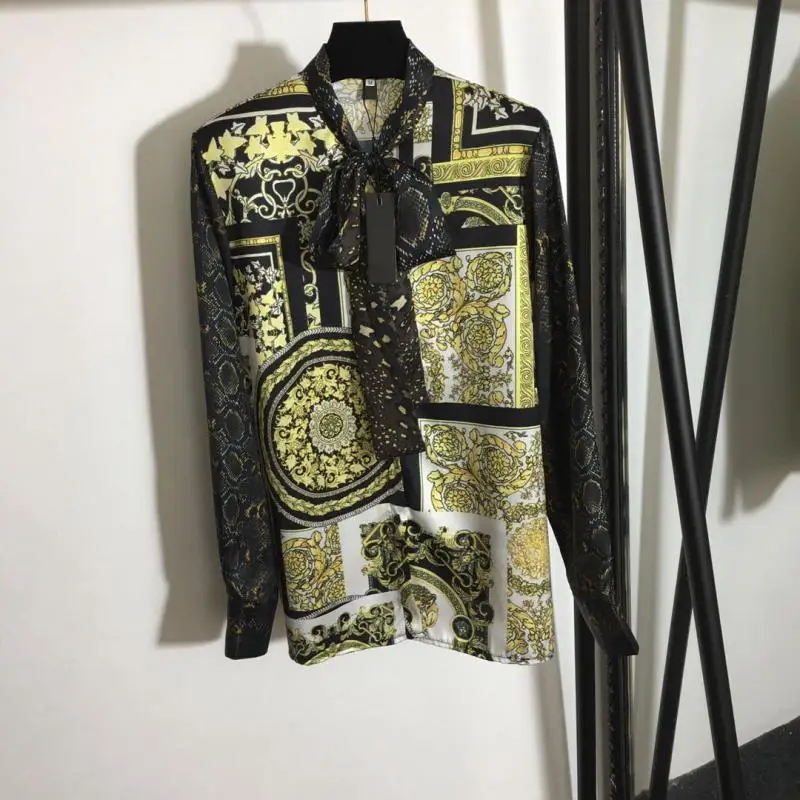 

Женская свободная рубашка с длинным рукавом, винтажная рубашка с принтом бабочки и длинным рукавом, лето 2021