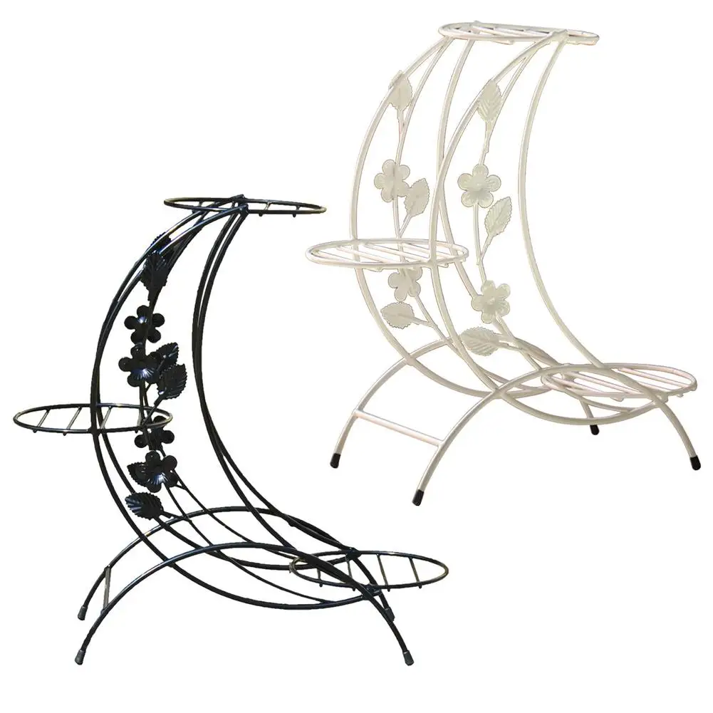 

3 Tier Classic Metal Plant Stand Flower Rack Pot Storage Rack Display Shelf Holder Office Balcony Flower Pot Decor Rack