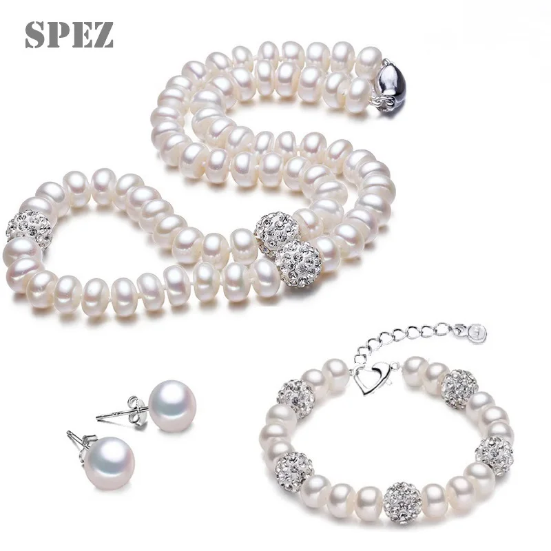 Женский комплект из колье и серёг серебра 925 пробы|Ювелирные наборы| |