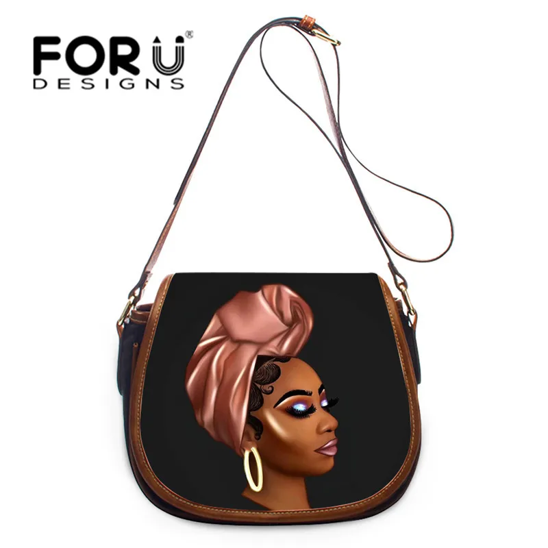 Женская сумка на плечо с принтом FORUDESIGNS в Африканском и американском стиле