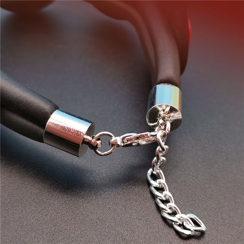 

Marliwoo New Handmade Heart Bangles Love Bracelets Women Luxury Designer Charm Bracelet Gift Rubber Jewelry Adjustable Chain