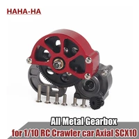 metal gearbox middle transmission box with motor gear for 110 rc crawler car axial scx10 upgrade parts