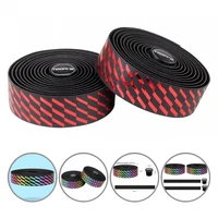 wear resistant elastic gradient color sequins bar tape for road bicycle