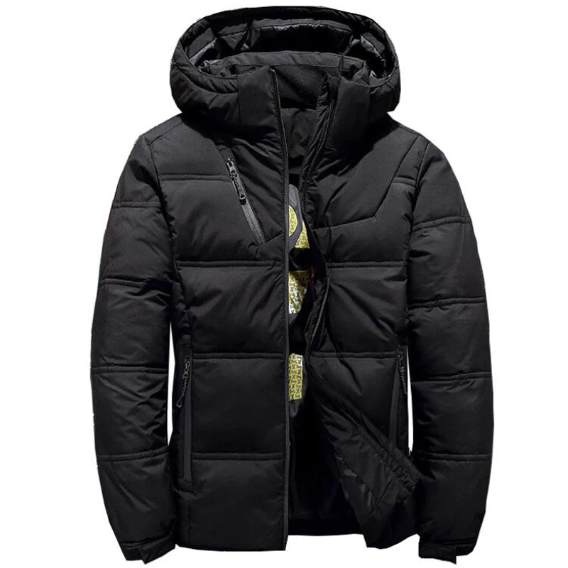 Мужская теплая куртка с капюшоном черная уличная ветрозащитная парка 4XL одежда