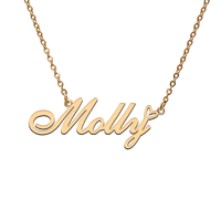 god with love heart personalized character necklace with name molly for best friend jewelry gift