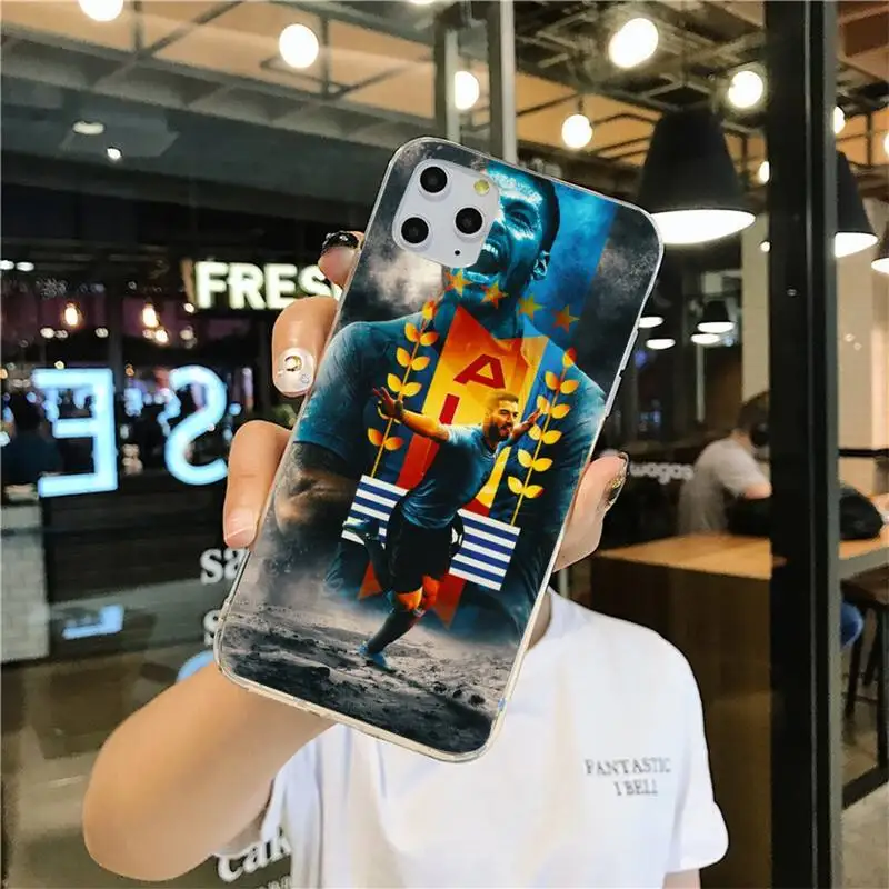

USAKPGRT football Suarez Phone Case for iphone 12 pro max mini 11 pro XS MAX 8 7 6 6S Plus X 5S SE 2020 XR cover