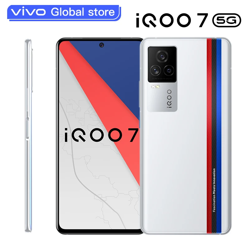 Vivo Оригинал iQOO 7 5G Смартфон Snapdragon 888 120 Вт Dash зарядка Гц частота обновления Android 11