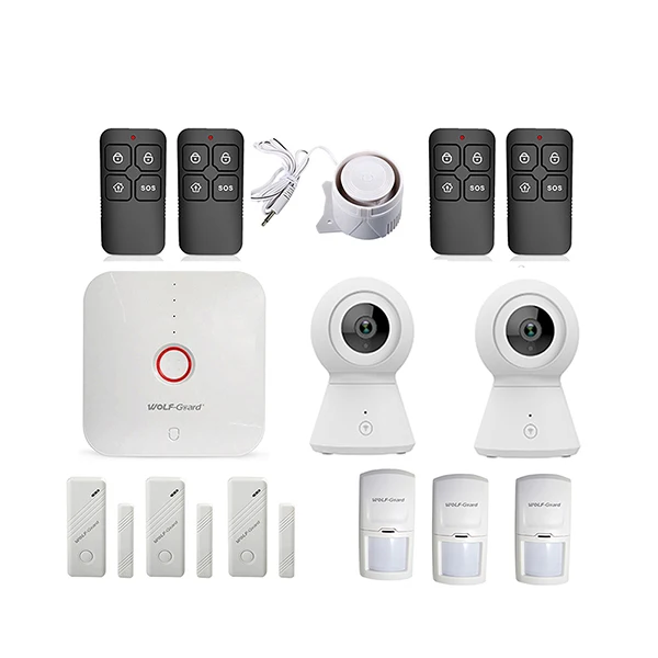 Kit 7 Wolf-Guard WS1N 2,4G Wifi беспроводная домашняя охранная сигнализация охранная система приложение Контроль Детектор движения датчик Охранная сигнализация система - Цвет: Kit 7
